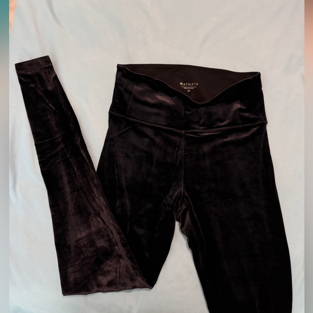 Athleta Velvet Leggings Size Medium